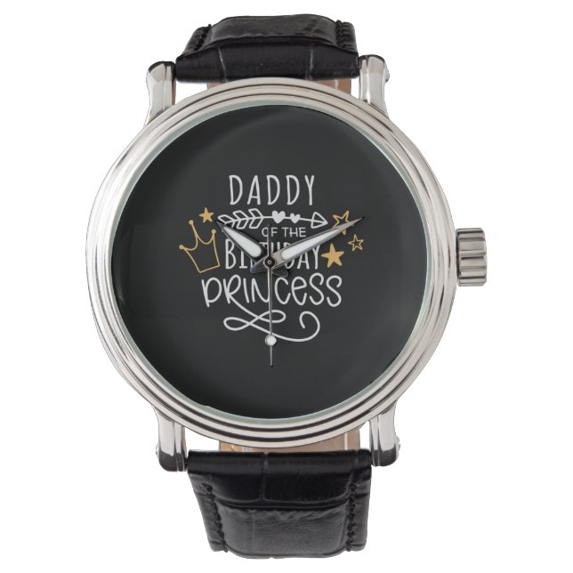 Father's Day Daddy Of The Birthday Princess Armbandsur (Framsida)