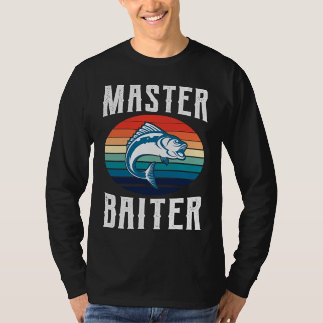 Father's Day Fishing Fisherman Baiter Rod  2 T Shirt (Framsida)