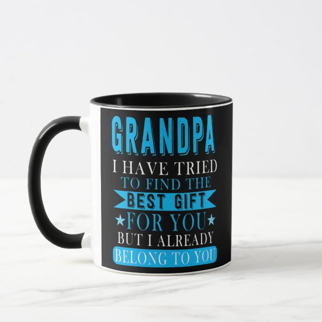 Fathers Day For Grandpa From Nephew Niece Best Mugg (Vänster)