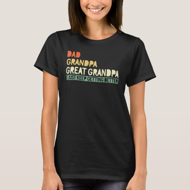 Fathers day from Grandson toddler Dad Grandpa Grea T Shirt (Framsida)