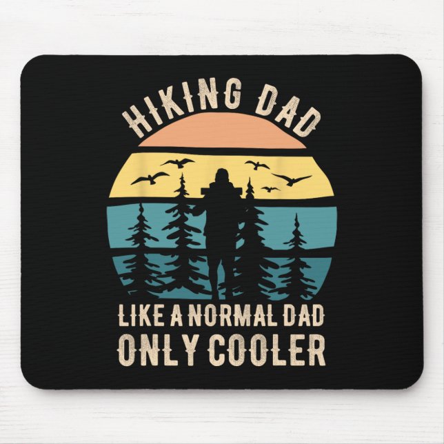 Fathers Day Funny Hiking Dad Hiker Dad Hiking  Musmatta (Framsidan)