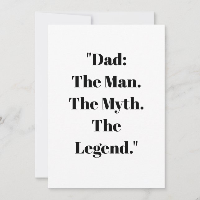 Father's Day Gift Card Kort (Framsida)