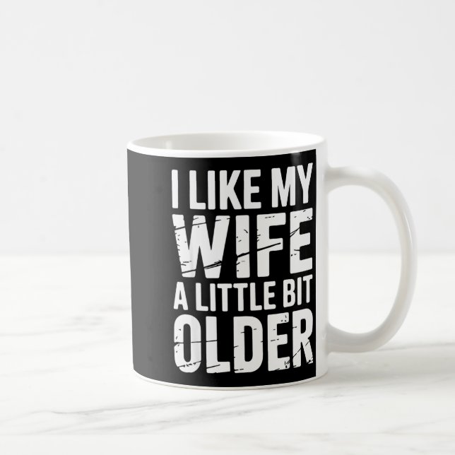 Father's Day Humor Joke I Like My Wife A Little Bi Kaffemugg (Höger)