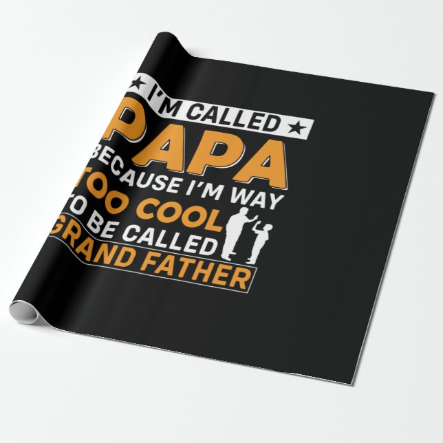 Father's Day I Am Called Papa Presentpapper (Utrullad)