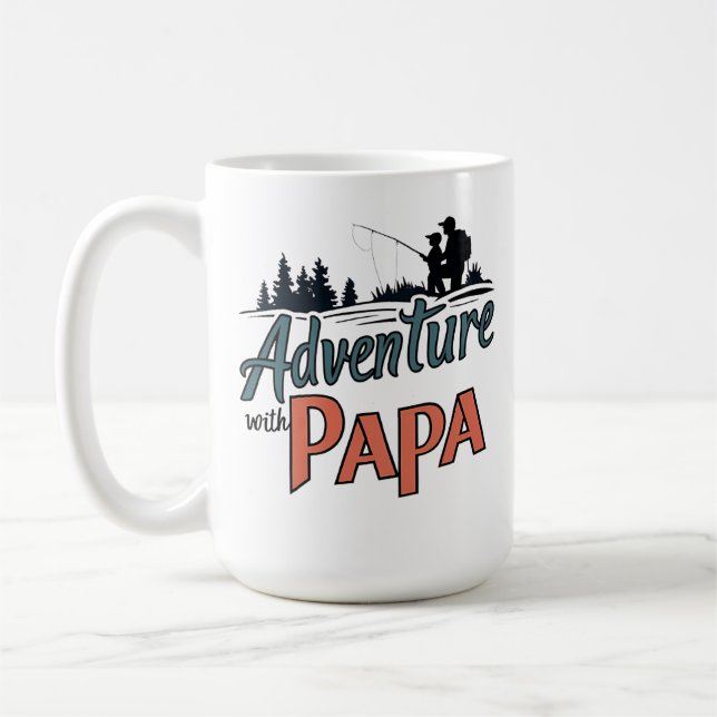 Father's Day mug, The Best gift for papa Kaffemugg (Vänster)