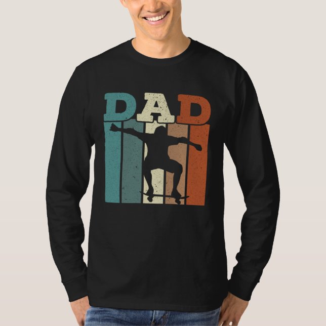 Fathers Day Papa Best Dad Ever Fatherhood Skater D T Shirt (Framsida)