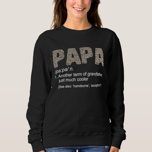 Fathers Day Papa Definition Grandpa Cool Grandfath T Shirt (Framsida)