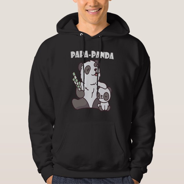 Father's Day  Papa Panda  1 Hoodie (Framsida)