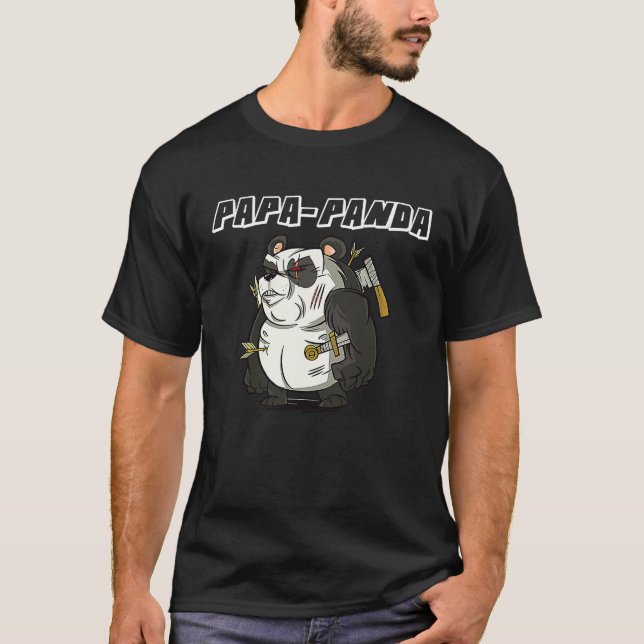Father's Day  Papa Panda  1 T Shirt (Framsida)
