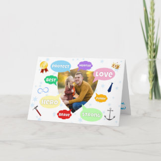 Fathers Day Photo Word Clouds Best Dad Father Kort