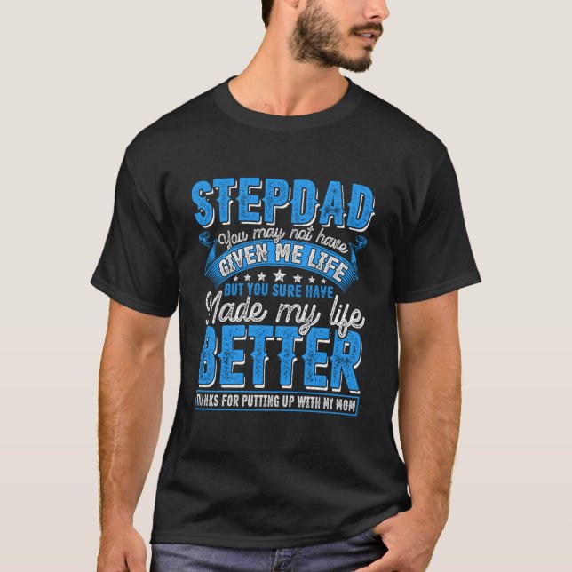 Father'S Day Stepdad From Daughter Son T Shirt (Framsida)