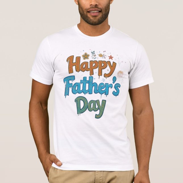 "Father's Day T-Shirt – World's Best Dad | Unique  (Framsida)