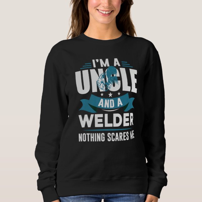 Father's Day  USA Patriotic Welder Uncle T Shirt (Framsida)