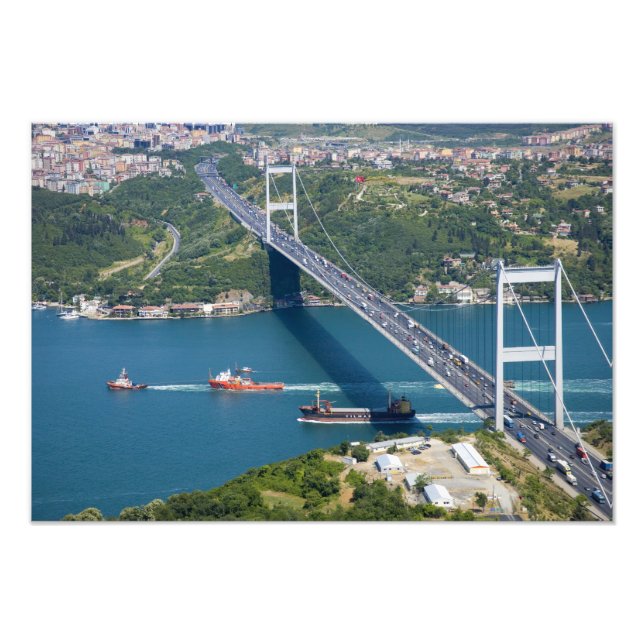 Fatih Sultan Mehmet-bron över Bosporen, Fototryck (Framsidan)