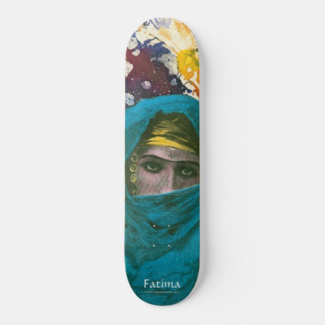 Fatima av Michael Moffa Skateboard Bräda 20 Cm (Framsida)