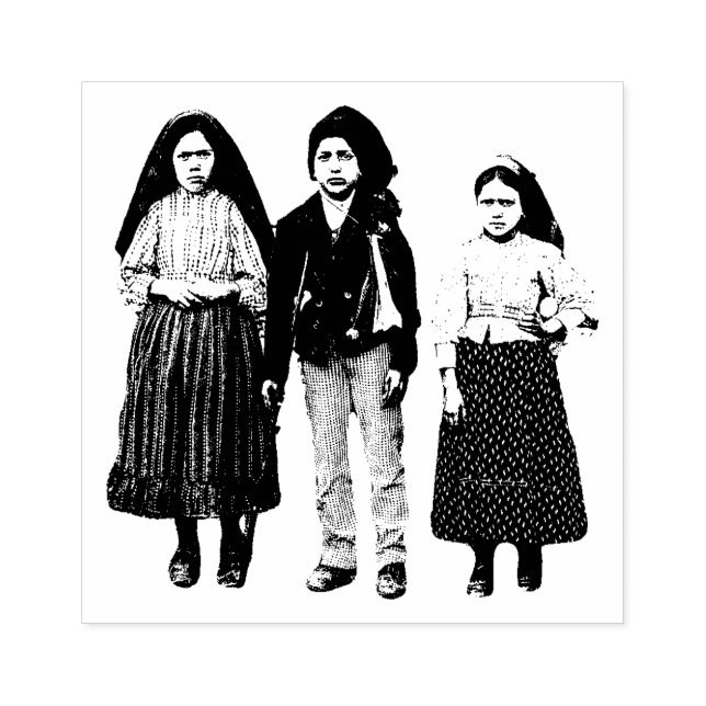 Fatima Children Lucia Francisco Jacinta Religiösa Stämpel (Tryck)