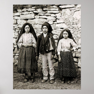 Fatima Children Lucia Francisco och Jacinta Poster