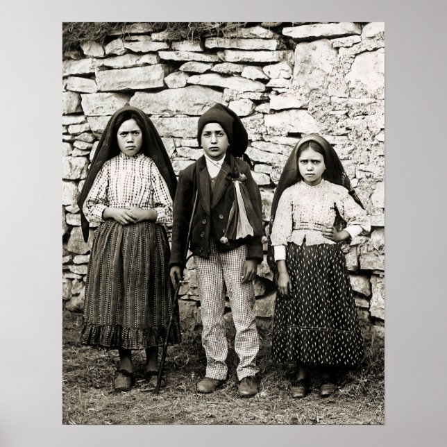Fatima Children Lucia Francisco och Jacinta Poster (Framsidan)