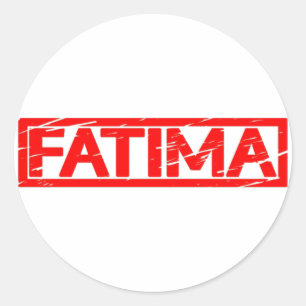 Fatima Frimärke Runt Klistermärke
