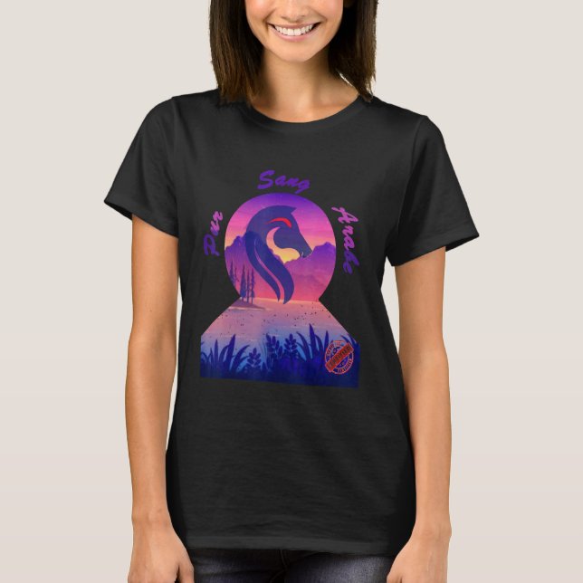 Fatima Häst Design T Shirt (Framsida)
