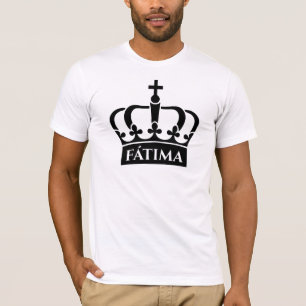 Fátima - Krona-symbolens minimalistiska Faith Desi T Shirt