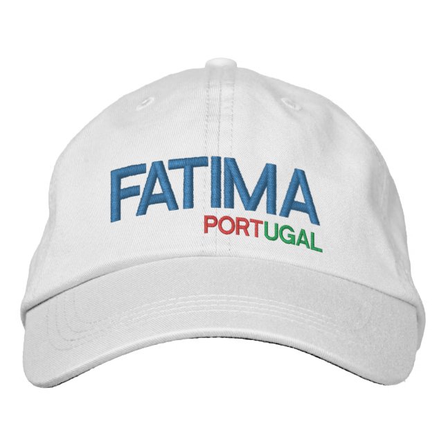 Fatima Portugal Baseball Cap Broderad Keps (Framsida)