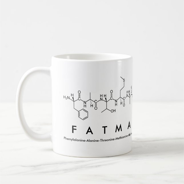 Fatma peptide namn mugg (Vänster)