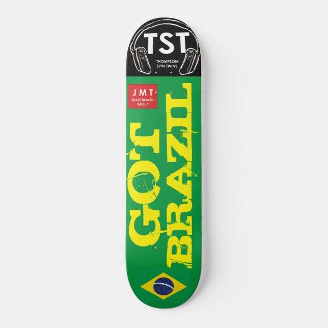 FÅTT BRASILIEN Skateboard (Framsida)