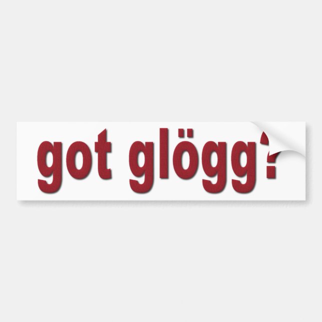 Fått glögg? Roligt skandinaviskt drickande Bildekal (Framsidan)