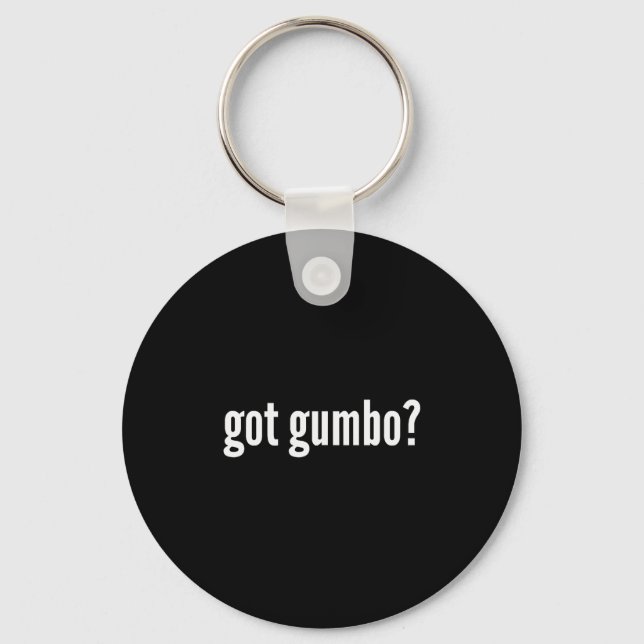 Fått Gumbo Rollig Cajun Mat Gumbo Älskare Humor  Nyckelring (Framsida)