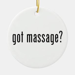 Fått Massage? Julgransprydnad Keramik