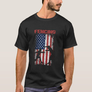 FAtt Sports Retro American Flagga USA Fen T Shirt