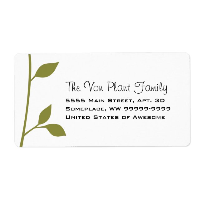 Fatta och blad fraktsedel (Framsidan)