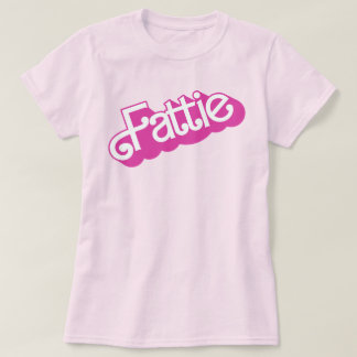 Fattie Plus Storlek BBW Tjock Girl Retro 90's Stil T Shirt