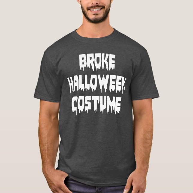 Fattig Halloween Costume-vän T Shirt (Framsida)