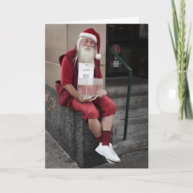 Fattig nedåt helgkort (Framsida)