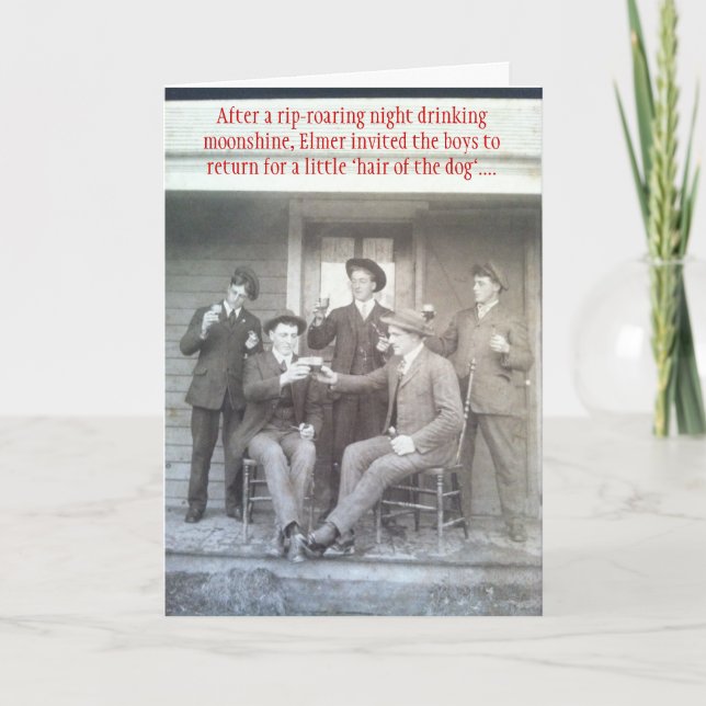 Fattig Ol rackare - vintage Inbjudan (Framsida)