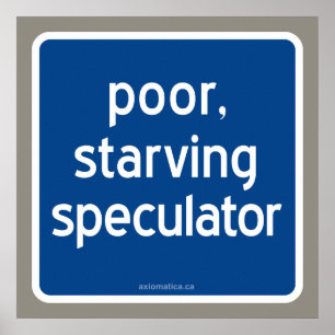 fattig, svältande spekulant poster