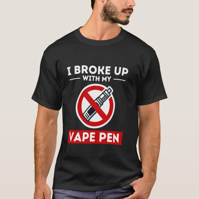 Fattig upp med Vape Pen Icke-röktande Vape-fri ant T Shirt (Framsida)