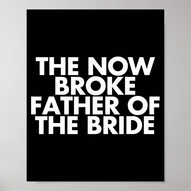 Fattiga Far om Briden. Funny Bröllopsfest Gif Poster (Framsidan)