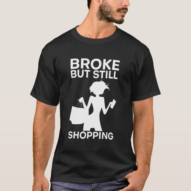 Fattiga men ändå köpande t shirt (Framsida)