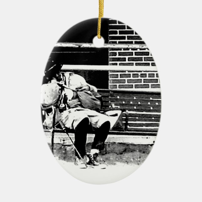 Fattigdom Julgransprydnad Keramik (Framsidan)