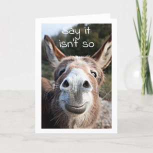 FATTIGDONKEY FÖRVIRKADE **45:e BIRTHDAY?** INTE DI Kort