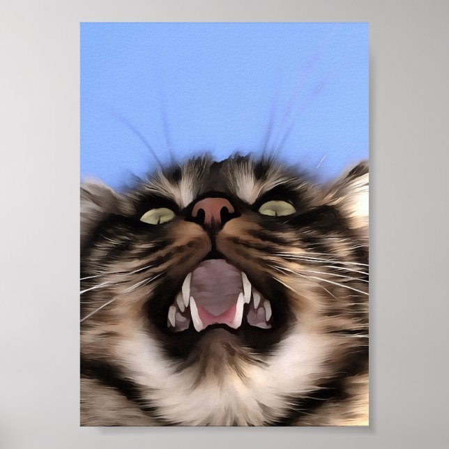 Fättiksyra av Tabby katt Poster (Framsidan)