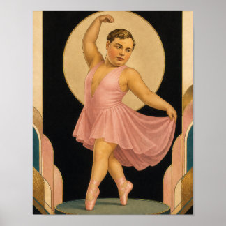 "Fatty" Arbuckle, en amerikansk stumfilmsskådespel Poster