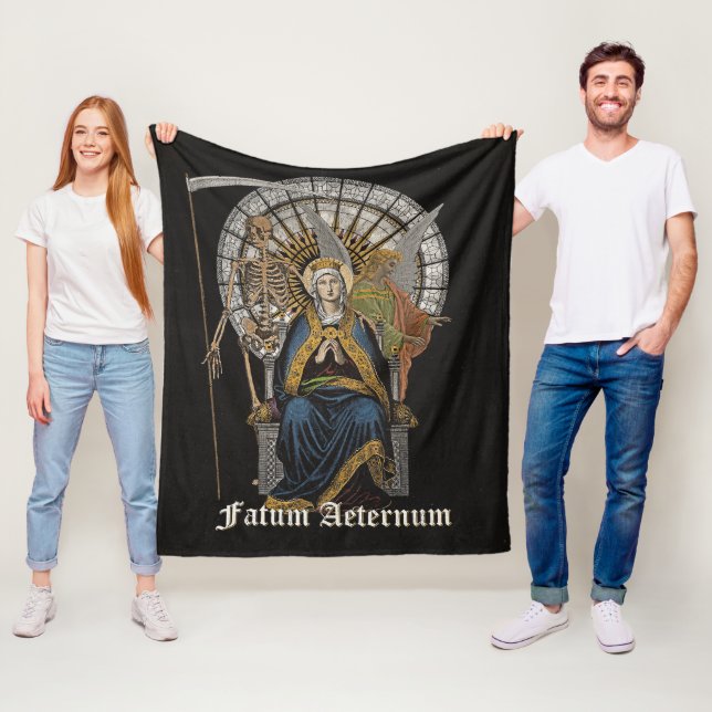 Fatum Aeternum - Gothic Design Fleecefilt (På plats)