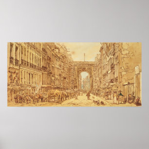 Faubourgen och Porten Sanktt-Denis, 1801 Poster