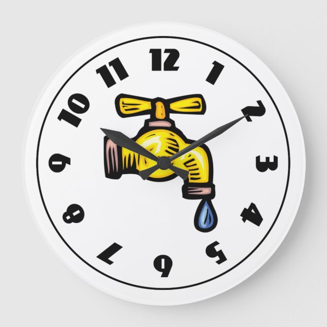 Faucet Clock Stor Klocka (Framsida)