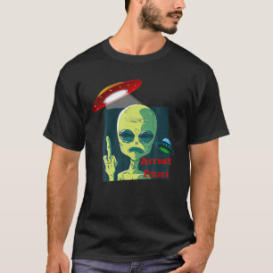 Fauci Alien UFO Rymden Funny Konservativ Ant T Shirt