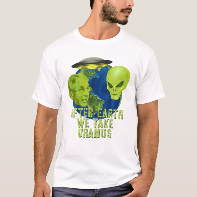 Fauci Alien UFO Rymden Funny Konservativ Ant T Shirt (Framsida)